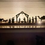 Nativity Scene Mantel Stand