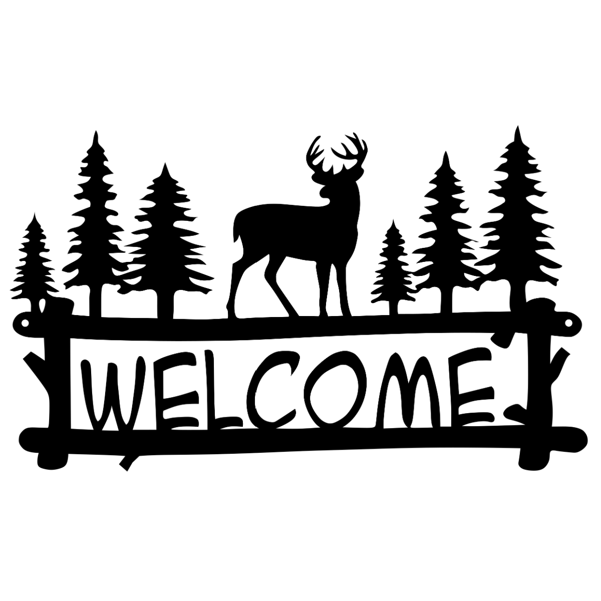 Welcome Deer Scene