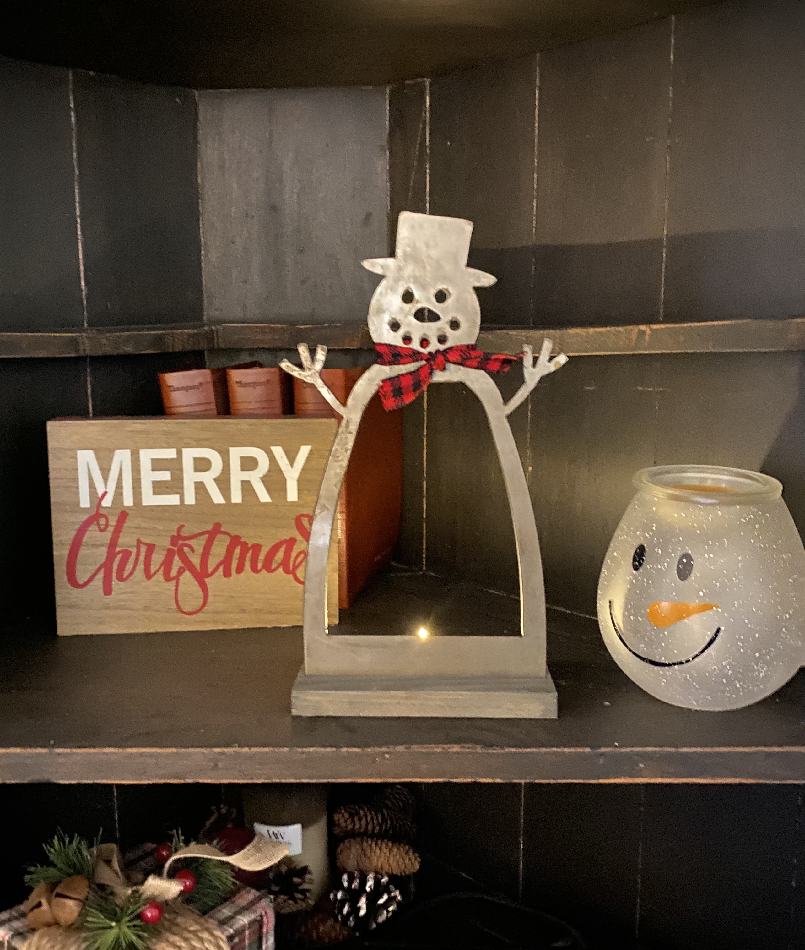 Snowman Votive Stand
