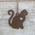 Rustic Cat Ornament
