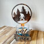 Wild & Free Bigfoot Candle Holder