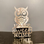Owl Home Sweet Home Candle Holder