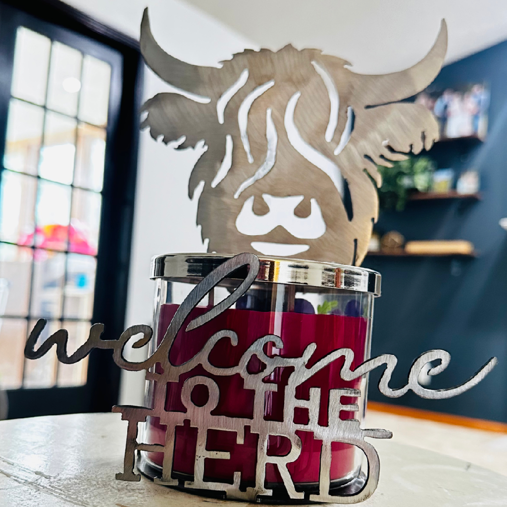 Highland Cow Candle Holder