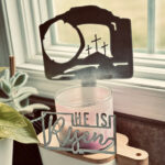 He Is Risen Candle Holder