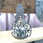 Let It Snow Snowman Candle Holder
